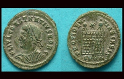 Constantius II, Campgate, Heraclea Mint, Bust Left! Sold!